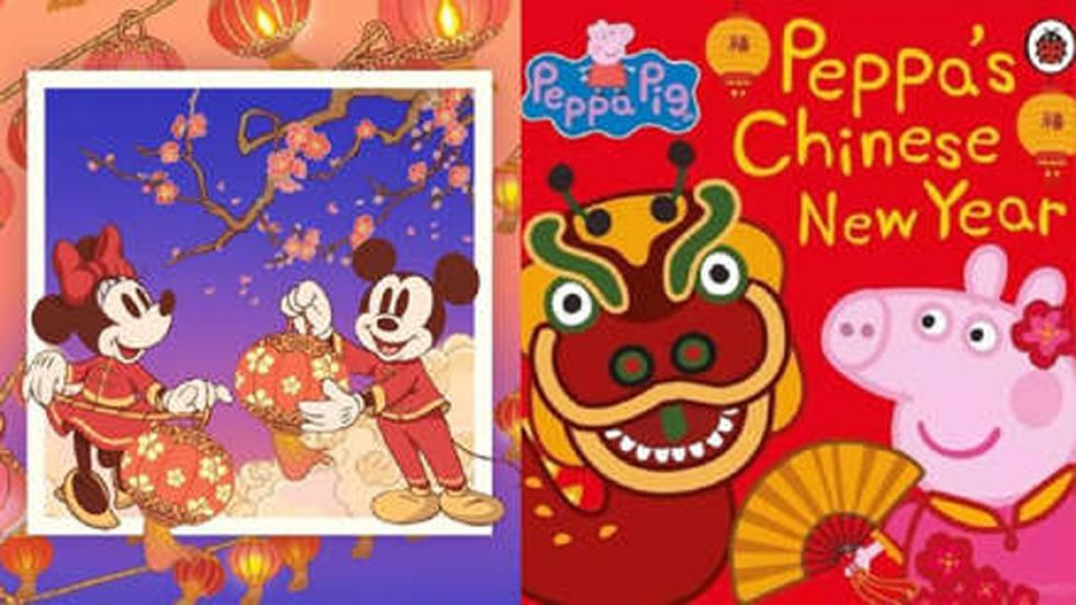Peppa Pig le cedió su trono a Mickey Mouse en el festejo del Año Nuevo chino