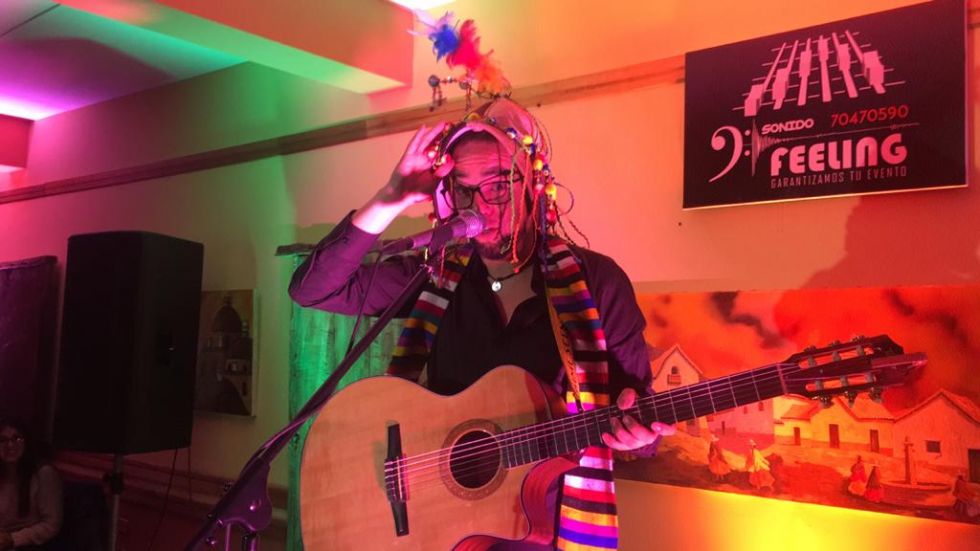 Rodrigo Rojas se presentó anoche