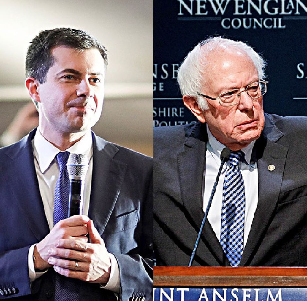 Virtual empate entre Buttigieg y Sanders