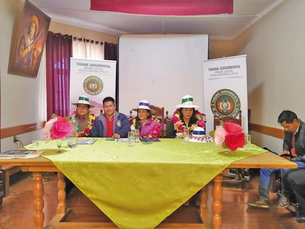 Inauguran una casa judicial agroambiental en Sacaca