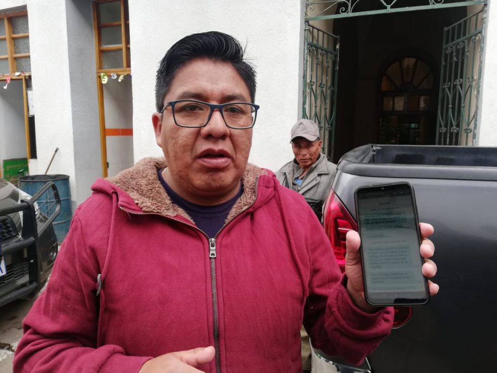 Alcalde denuncia amedrentamiento de julio Burgoa a personal de la Alcaldía