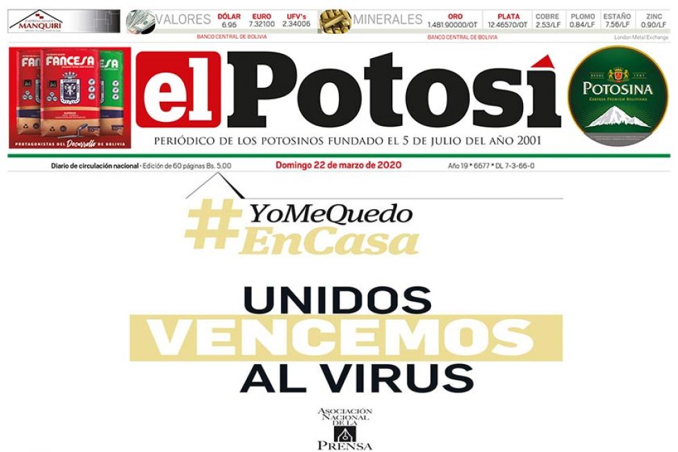 Unidos Venceremos al Virus .