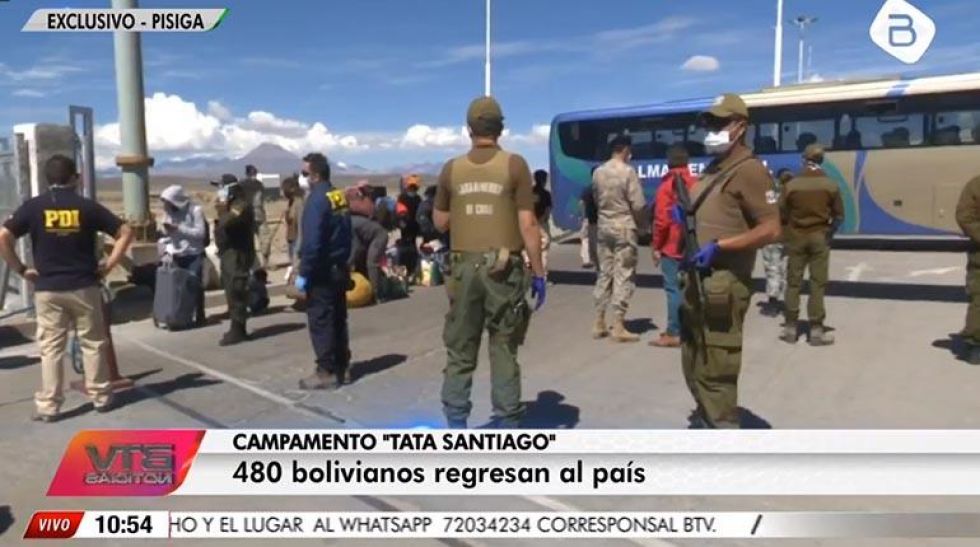 Gobierno: 480 compatriotas llegaron a Bolivia desde Chile