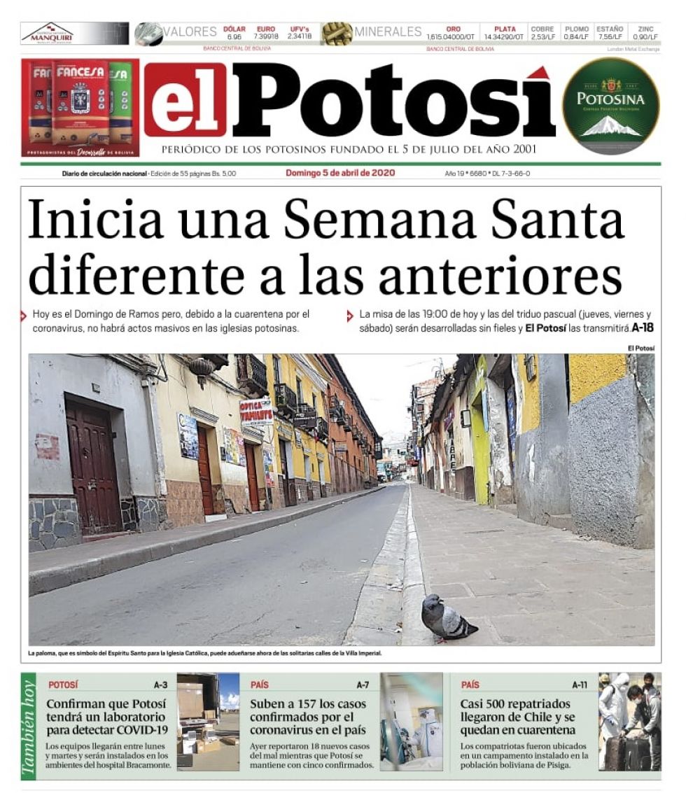 Le ofrecemos nuevamente la edición digital completa de El Potosí