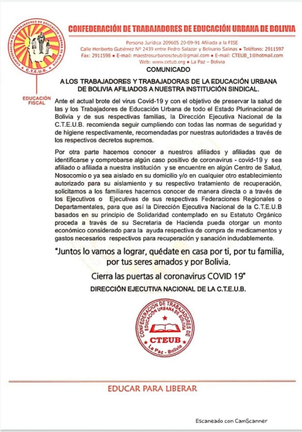 Magisterio urbano están atentos ante casos de coronavirus