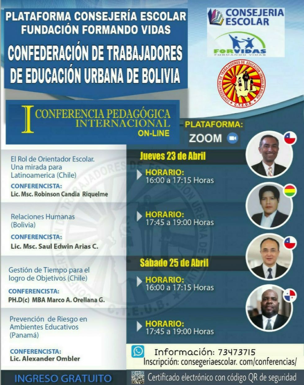 Ratifican conferencia internacional pedagógica