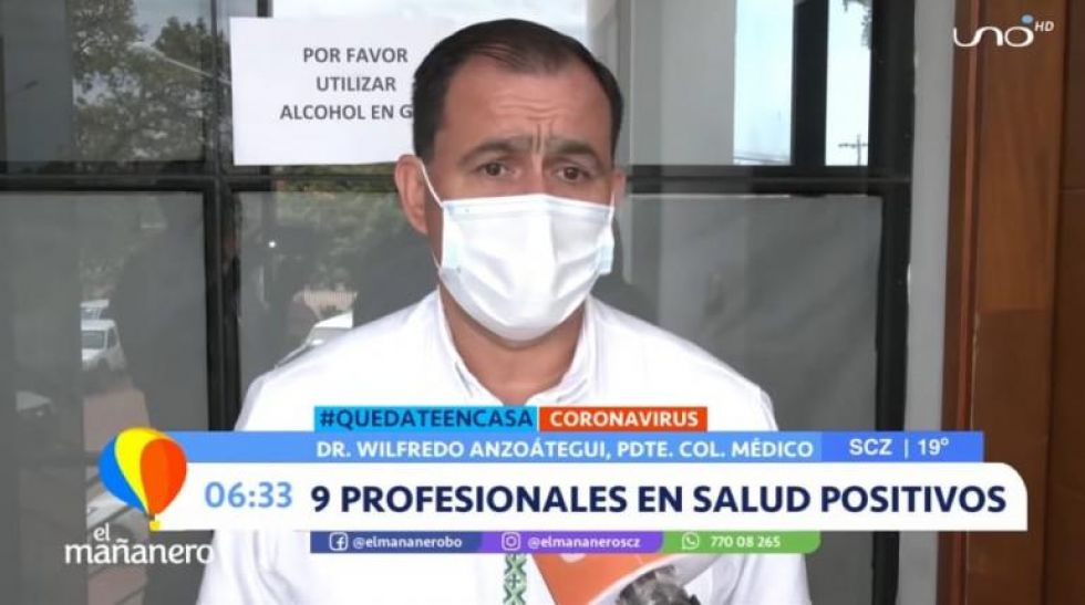 Nueve médicos dan positivo a COVID-19 en Montero