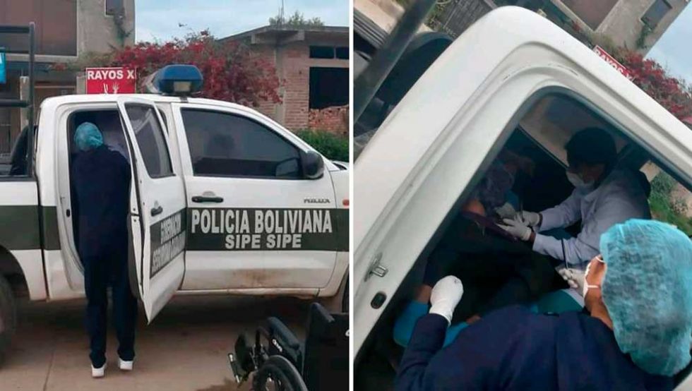 Una mujer dio a luz en una patrulla policial en Sipe Sipe