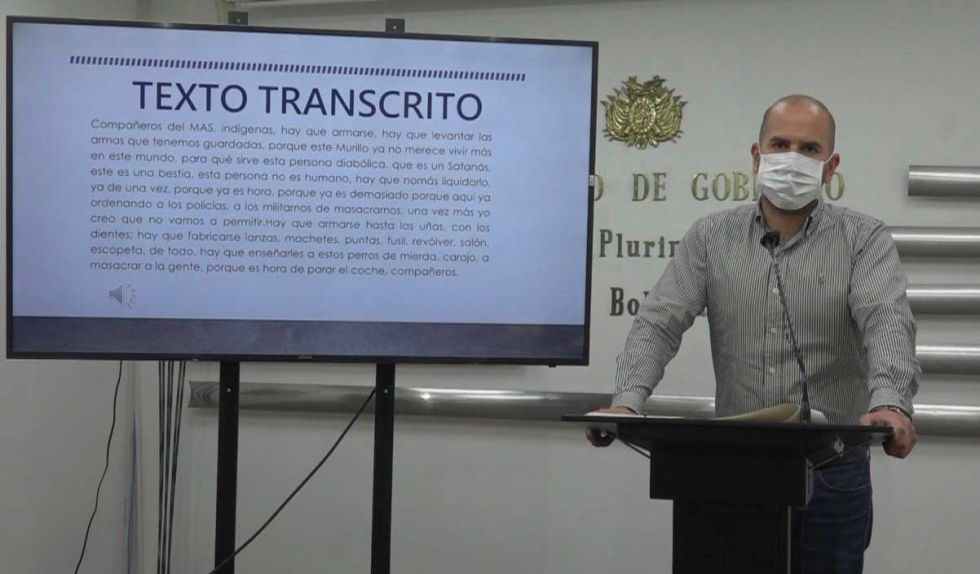Revelan audio en que se llama a “liquidar” a Murillo  y se espera la aprehensión de tres dirigentes cocaleros