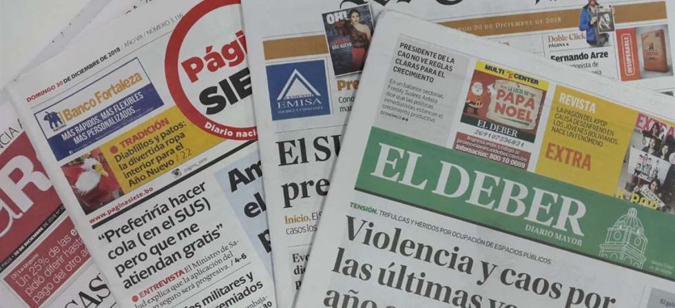 Directores de periódicos califican de competencia desleal, bofetada y desatino la edición gratuita del diario estatal Bolivia