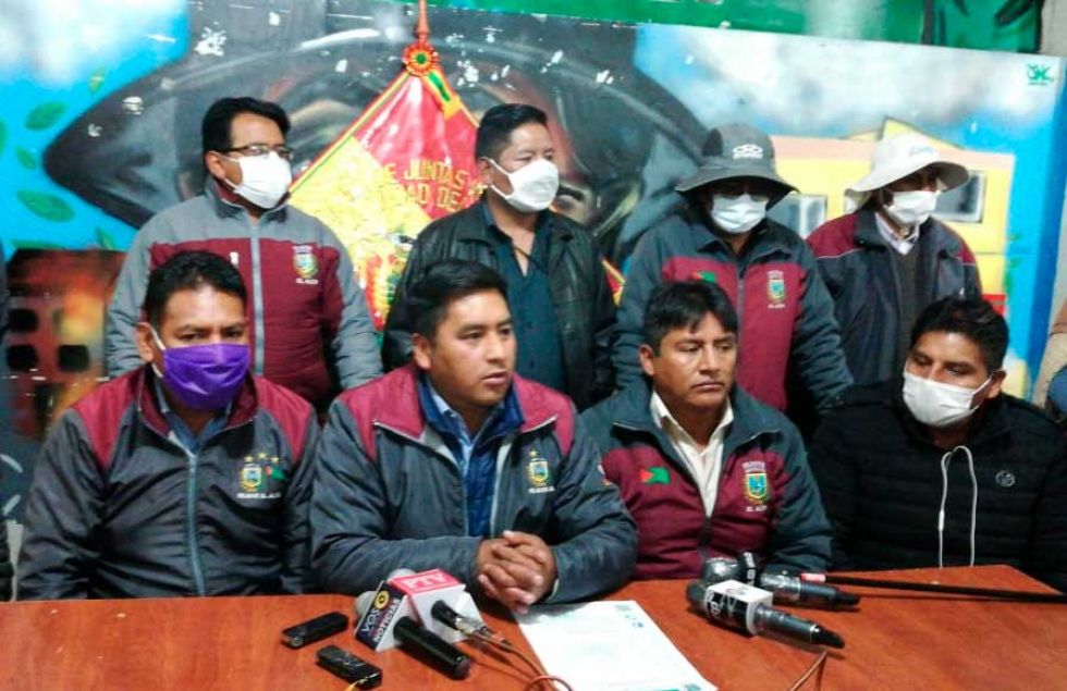 Fejuve de El Alto pide cuarentena flexibilizada para trabajar