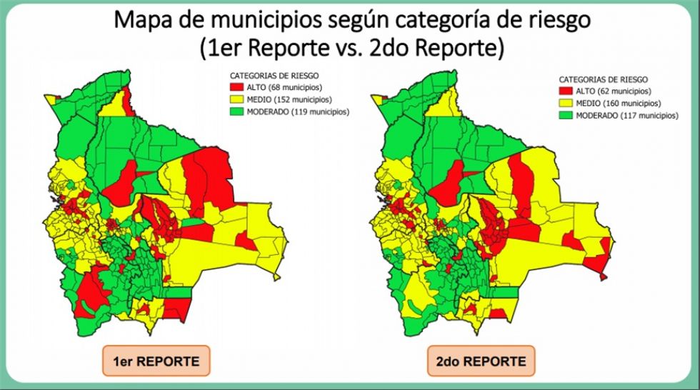 Nuevo índice de riesgo por COVID-19: 23 municipios cambian de categoría y 316 se mantienen