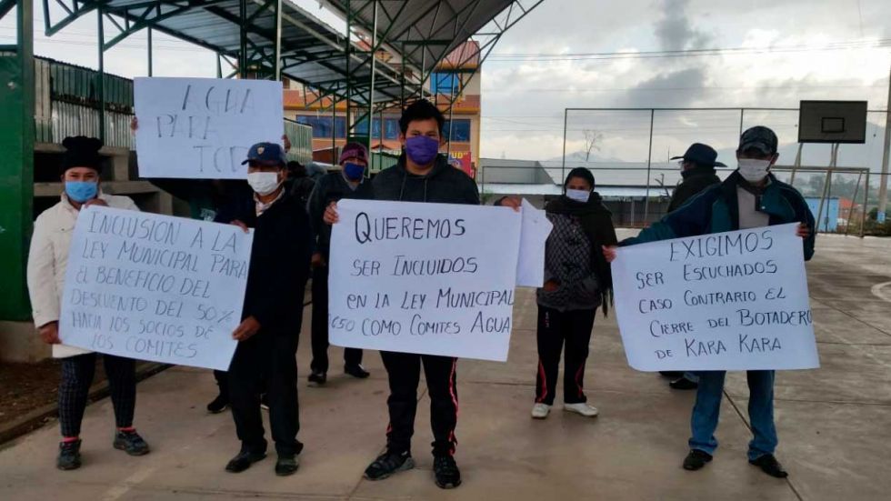 Cochabamba: Vecinos de K’ara K’ara dan 48 horas para solucionar tema agua o bloquearán el botadero