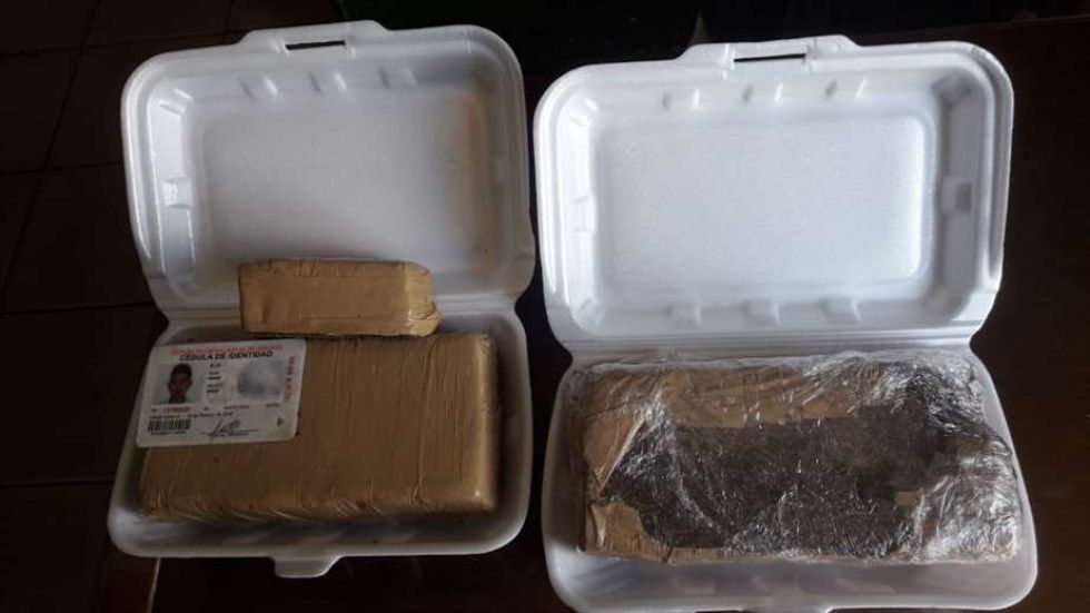 Joven camuflado como "delivery" transportaba marihuana en envases de comida