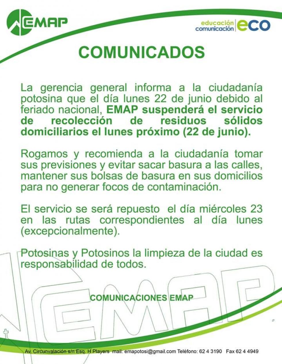 Vecinos dejan basura en las calles de Potosí