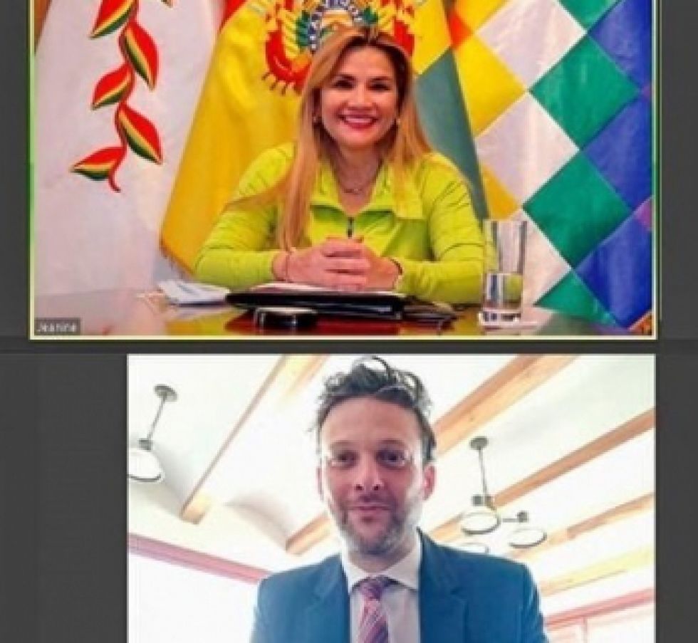 Áñez conversa con el Embajador del Reino Unido sobre avances de vacuna contra el COVID-19