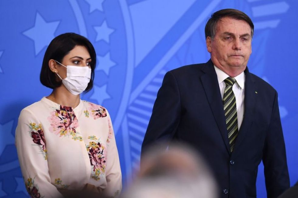 Michelle, la esposa de Bolsonaro, contrae el coronavirus