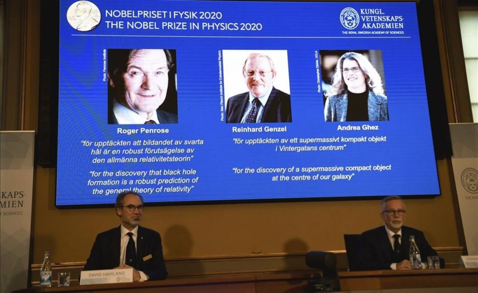 Nobel de Física premia a tres expertos de los "agujeros negros"