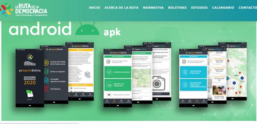 Lanzan App yoreportoBolivia para informar sobre incidentes y resultados el 18-O