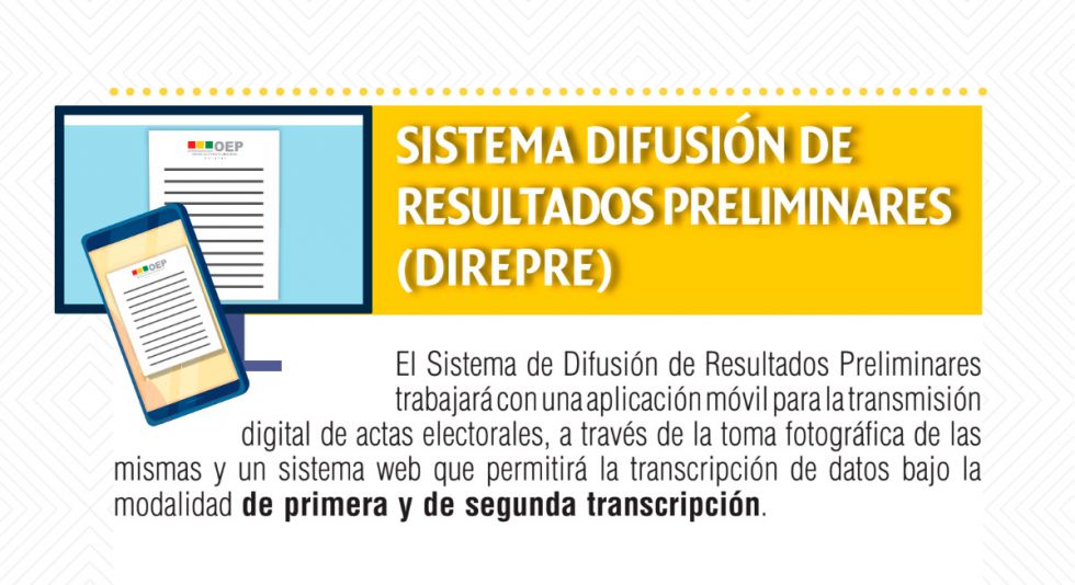 DIREPRE garantiza la transparencia en la transmisión preliminar de resultados en la jornada de votación