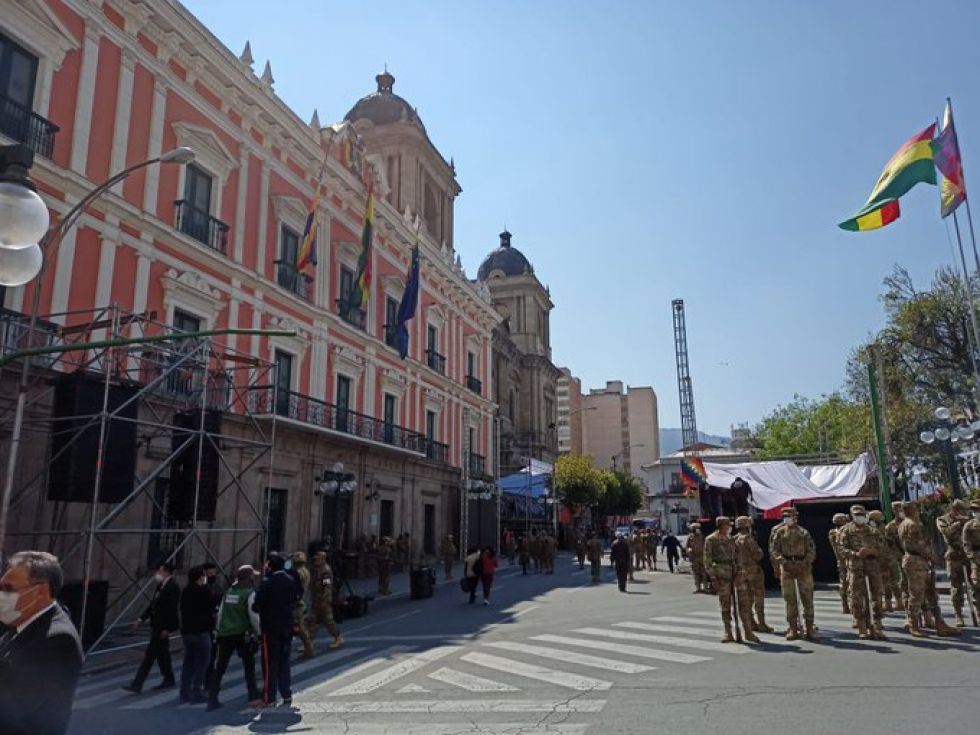 Todo listo en La Paz para la investidura de los nuevos mandatarios 