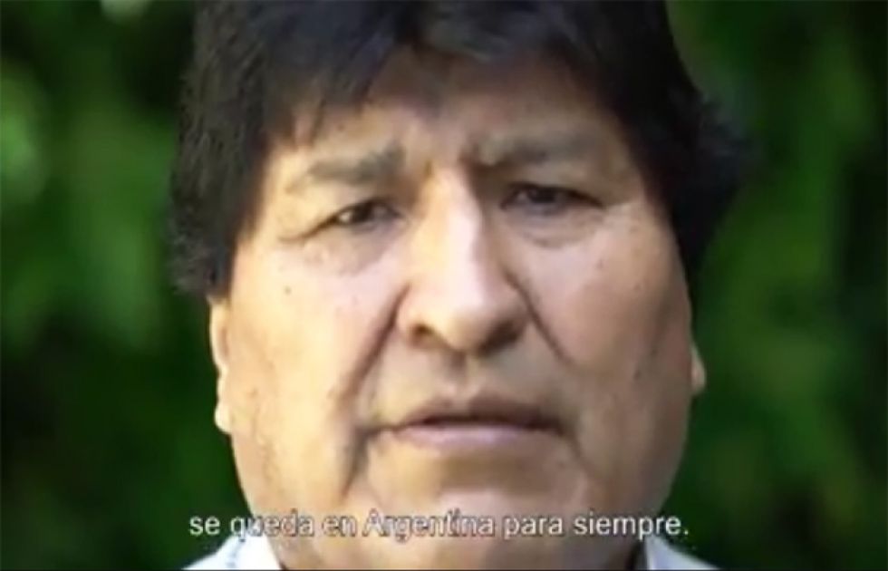 Evo Morales se despidió de Argentina tras su asilo