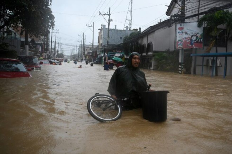 Reportan inundaciones en Filipinas tras el paso del tifón Vamco