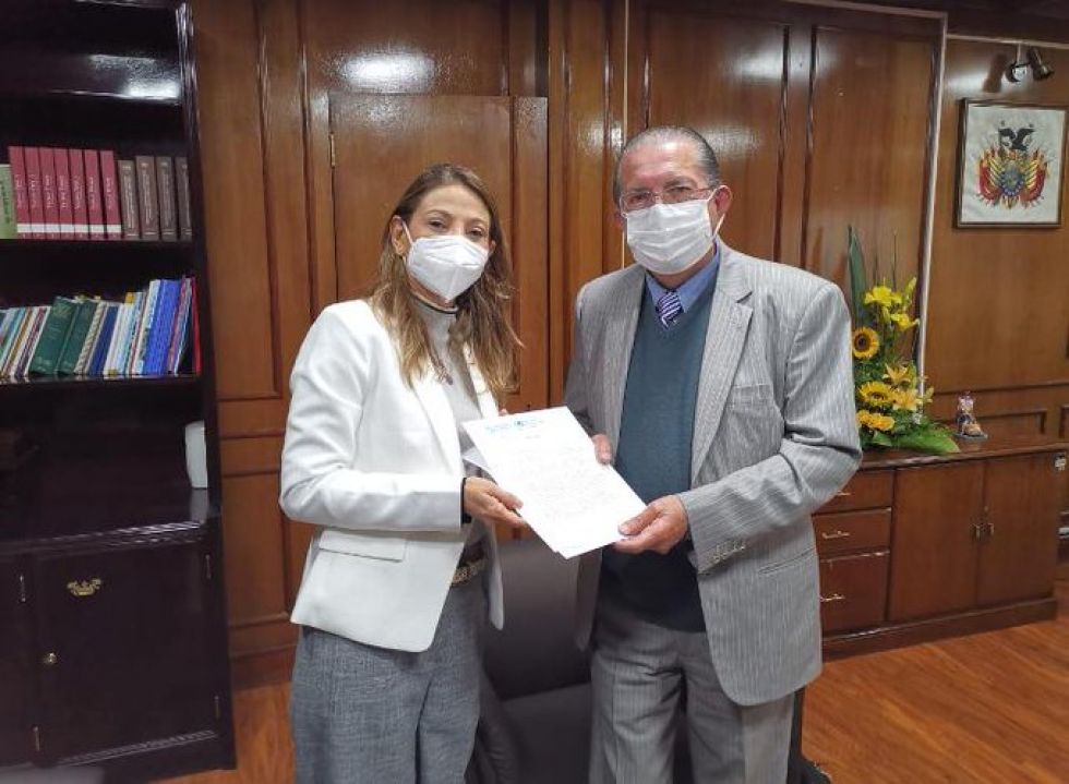 Nueva representante de la OPS/OMS en Bolivia presenta cartas credenciales 