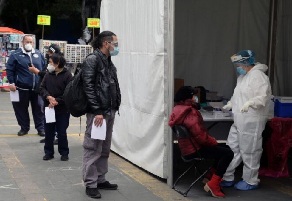 México alcanza nuevo máximo de contagios de covid-19
