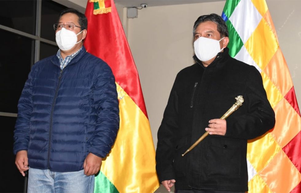 David Choquehuanca asume por primera vez las funciones de Presidente en Ejercicio