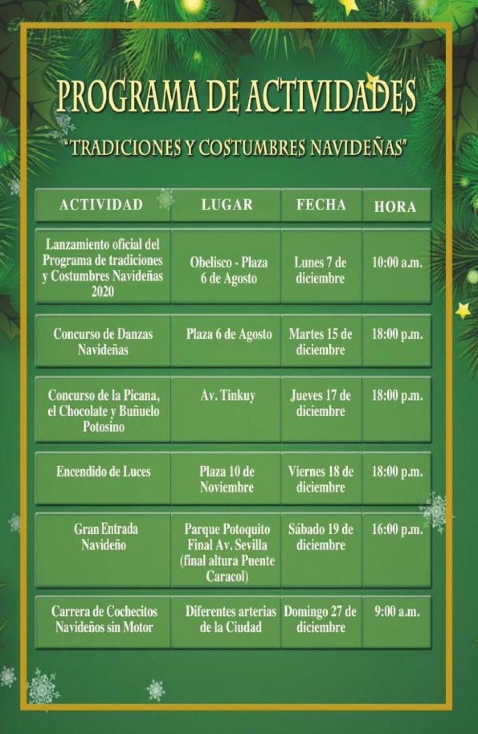 Mañana se realiza el concurso de danzas navideñas de la Alcaldía