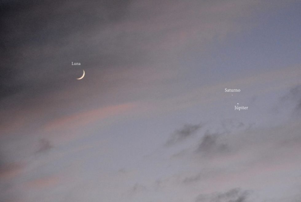 La gran conjunción de Júpiter y Saturno del 21 de diciembre será visible desde Bolivia