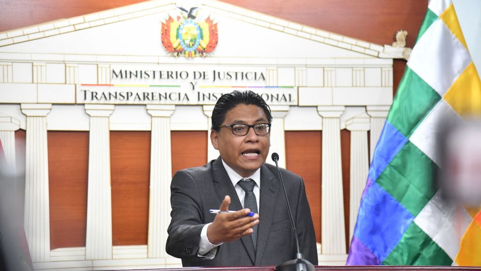 Ministro de Justicia dice que proyecto de Ley de Emergencia Sanitaria respeta la CPE
