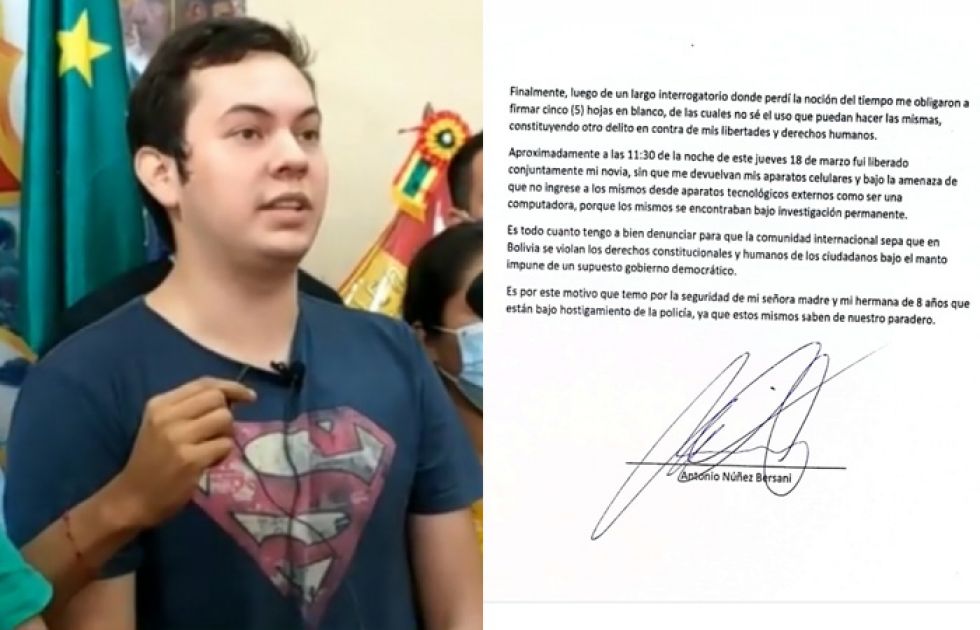 Hijo de Yerko Núñez denuncia que la Policía le obligó a firmar hojas en blanco