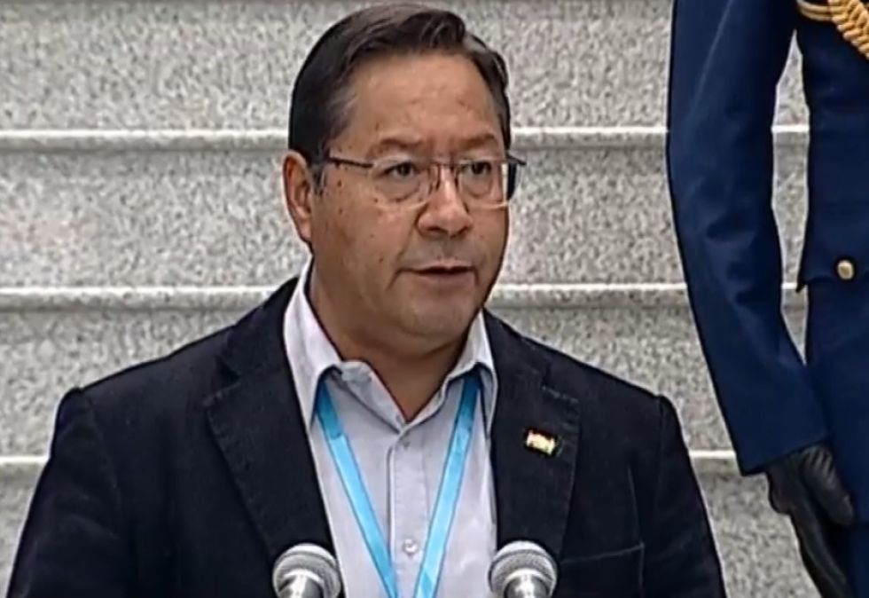Luis Arce dice que fue un ‘error’ haber afirmado que Añez era presidenta constitucional