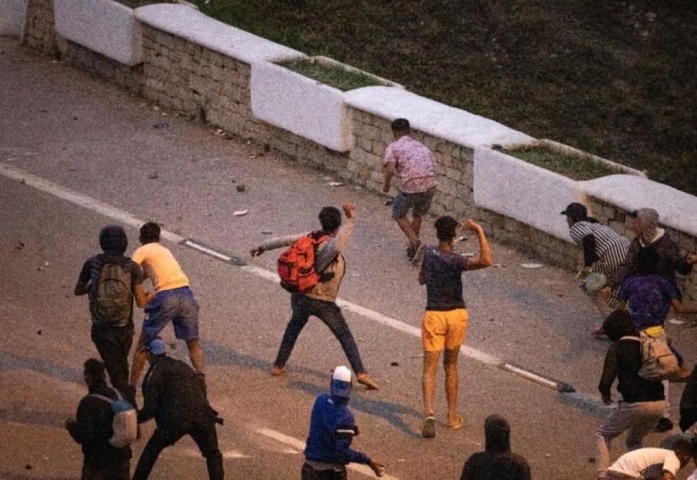 Los menores en el centro de la ola de migración a Ceuta