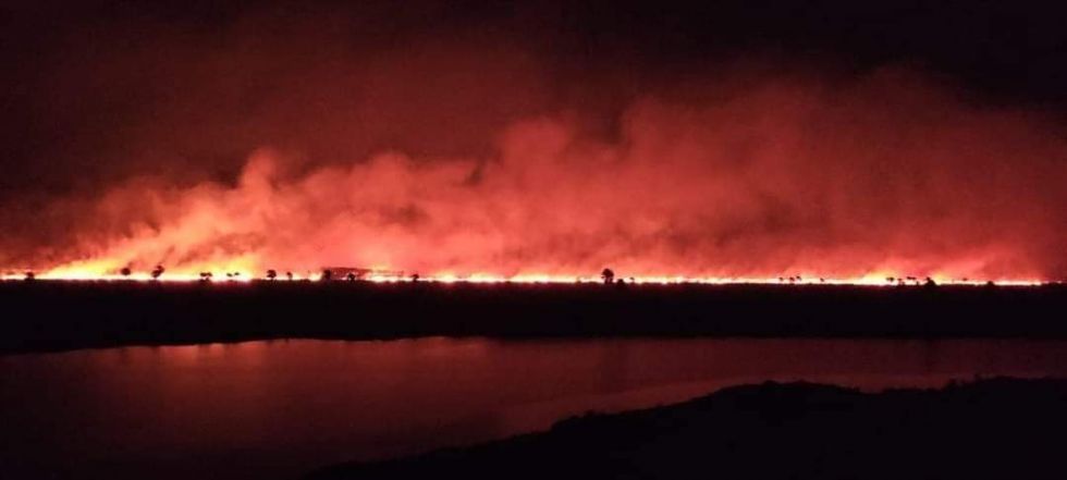 Un incendio forestal afecta al Parque Nacional Otuquis en Santa Cruz