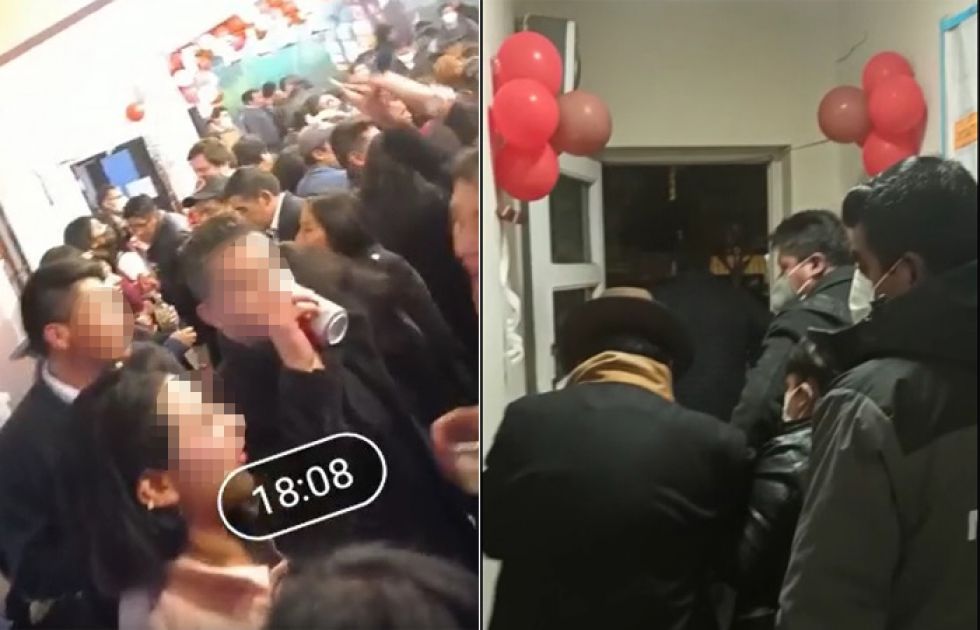 En La Paz, Alcaldía interviene fiesta de CSUTCB y desaloja a personas ebrias