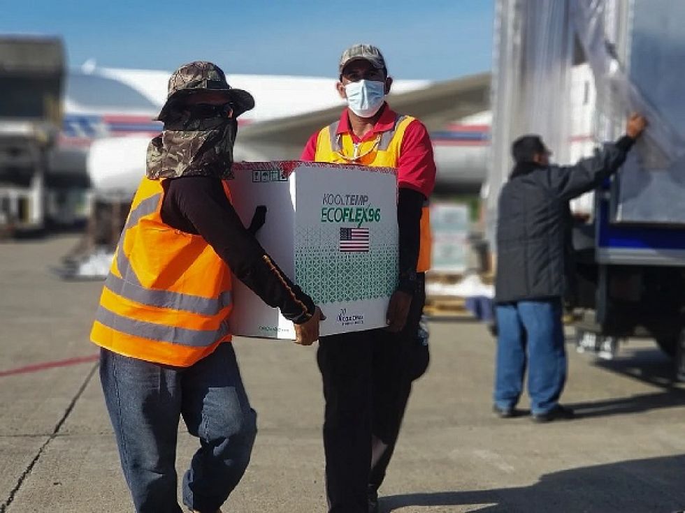 Honduras recibe 1,5 millones de dosis de vacunas contra el covid-19 donadas por EEUU