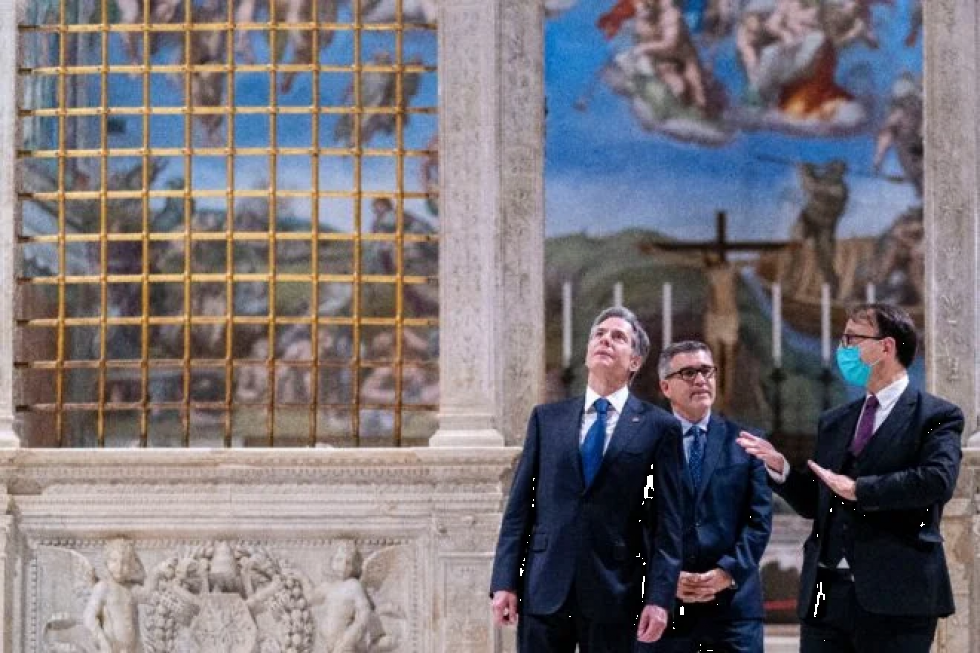 El Papa recibe en el Vaticano a secretario de Estado de Estados Unidos, Antony Blinken