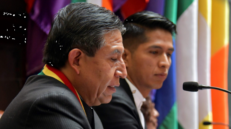 Choquehuanca niega triangulo de poder con Evo Morales, dice que gobiernan desde el gabinete