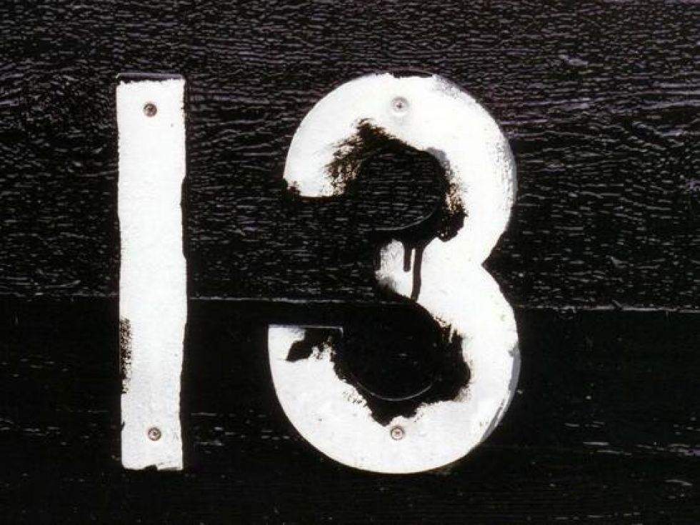 El miedo al número 13 tiene nombre: triscaidecafobia