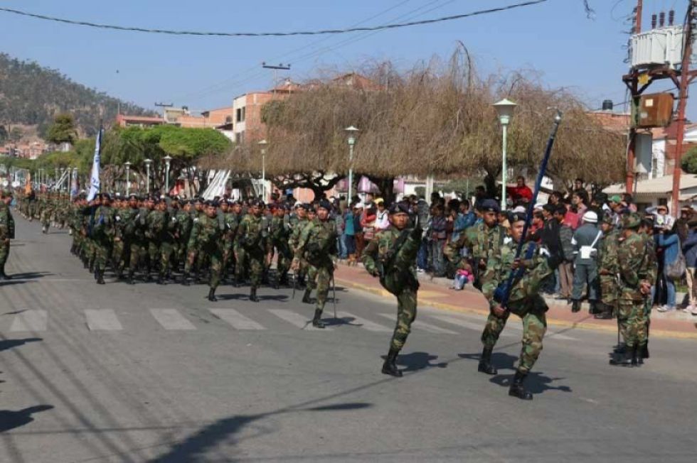 Todo está listo para la Parada Militar de este sábado en Sucre