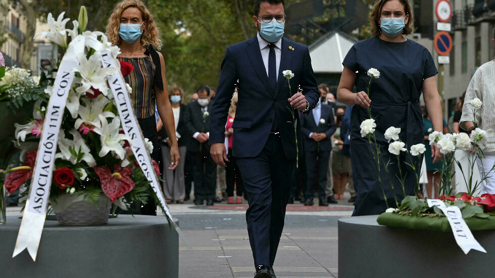 Barcelona recuerda a las víctimas en 4º aniversario de atentados de Cataluña