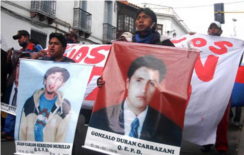 La CIDH admite demanda para investigar las tres muertes de La Calancha