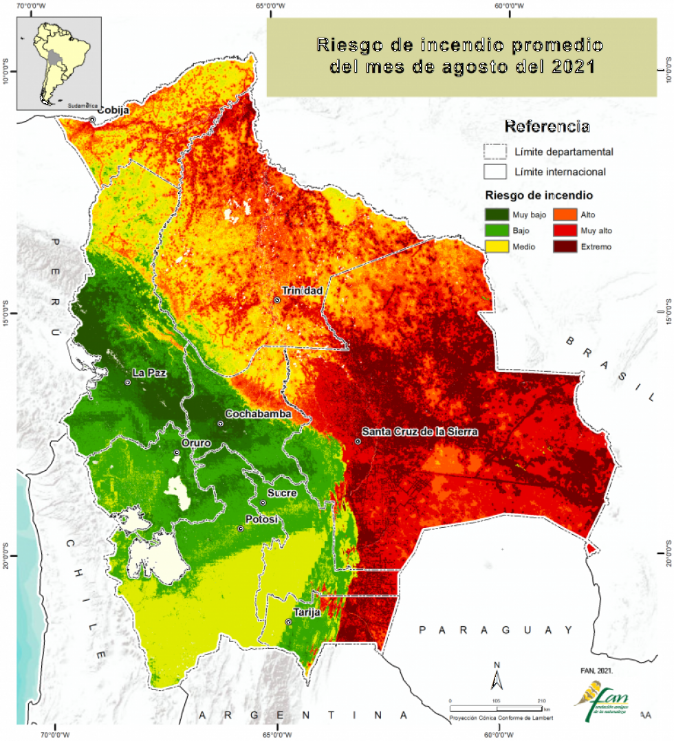 FAN cuantifica en 1,5 millones de hectáreas la superficie quemada por incendios en 8 meses