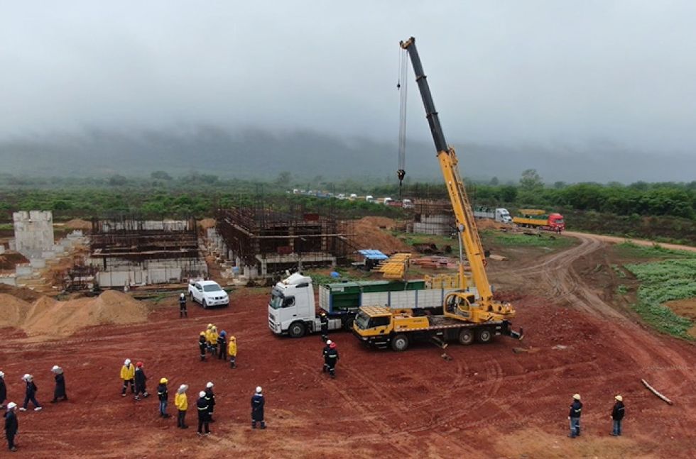 Puerto Suárez: arriban estructuras metálicas para instalar complejo siderúrgico del mutún