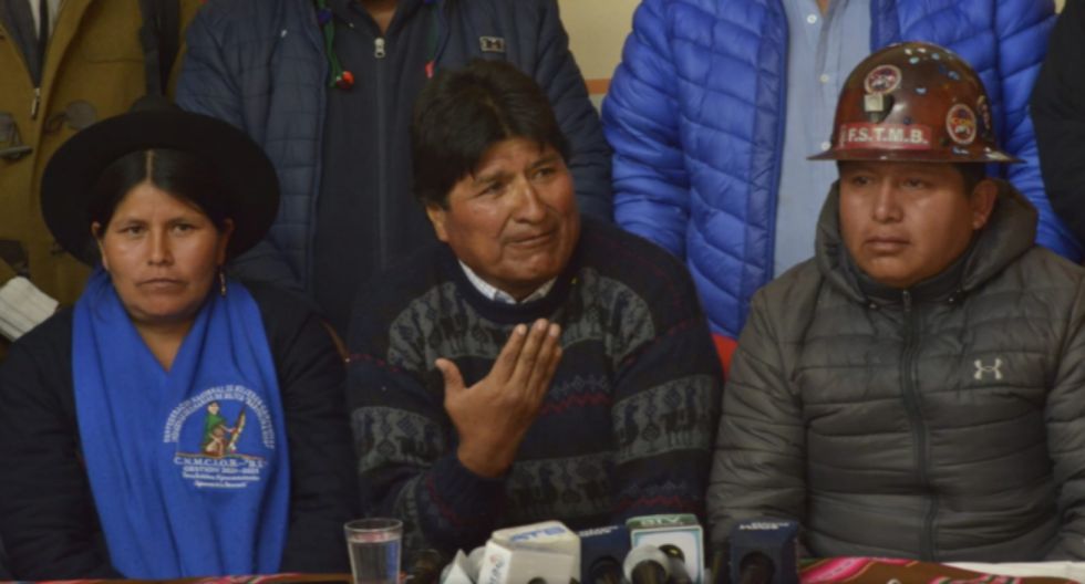Evo Morales a medios de comunicación: "Cuidado, cuidado que se acabe la paciencia"