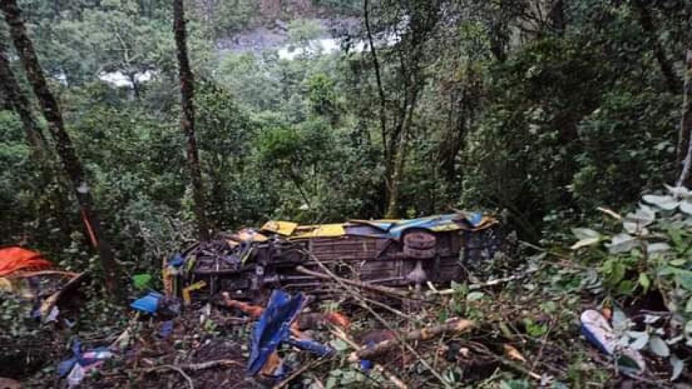 Reportan accidente de un bus en el municipio de La Asunta-Yungas