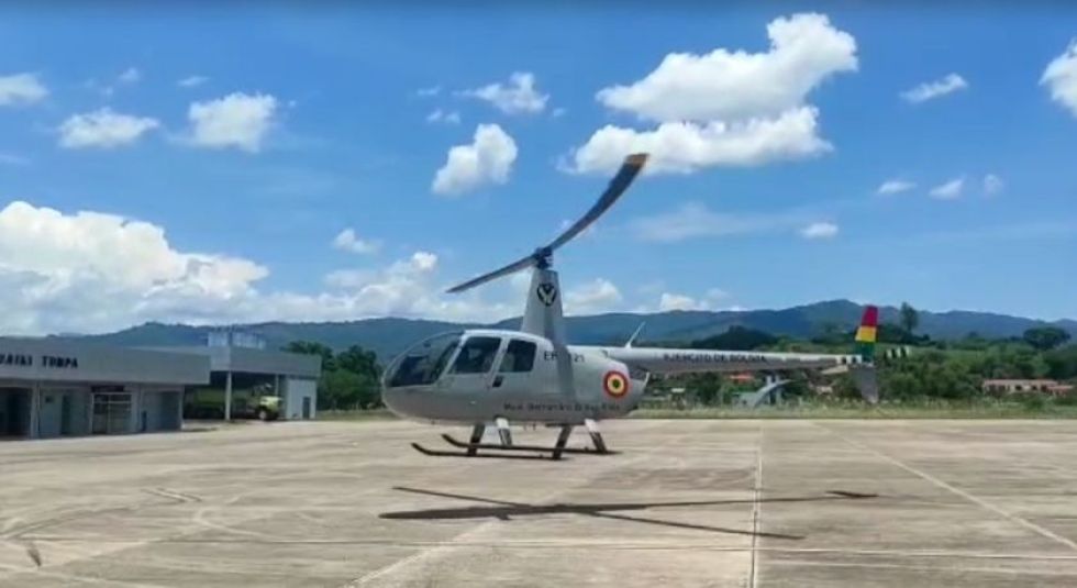 Reportan desaparición de helicóptero que buscaba a la niña perdida en un río de Chuquisaca
